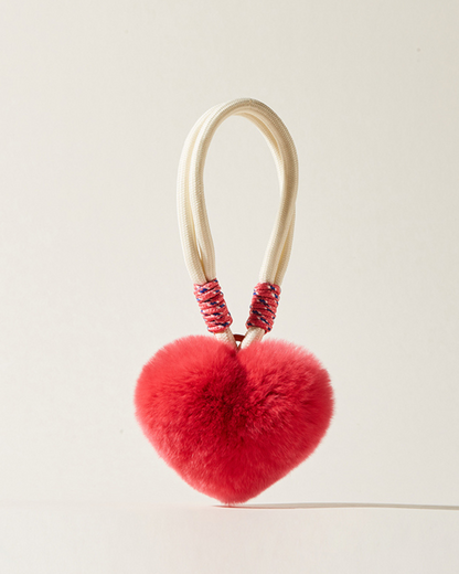 可愛いハートのペンダントバッグアクセサリー