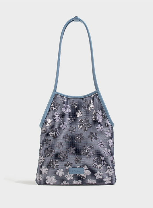 「Broken Light Picks Up Dreams」キラキラ光るスパンコールショルダーバッグ