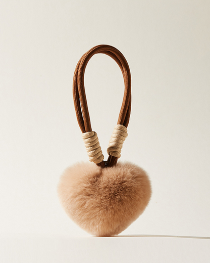 可愛いハートのペンダントバッグアクセサリー