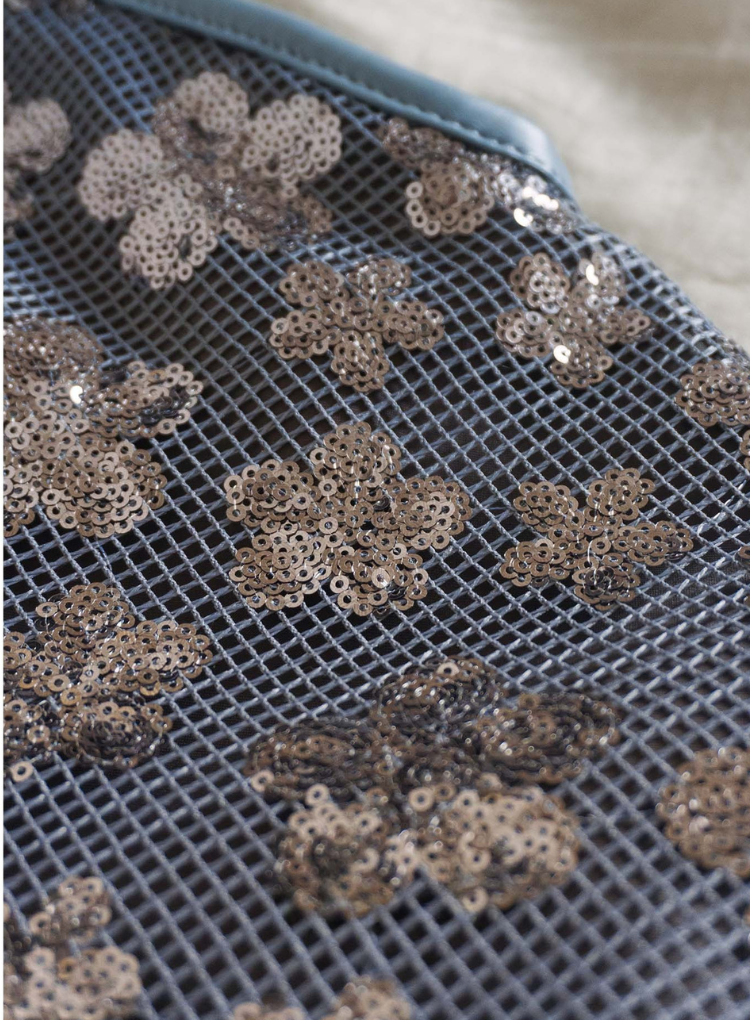 「Broken Light Picks Up Dreams」キラキラ光るスパンコールショルダーバッグ