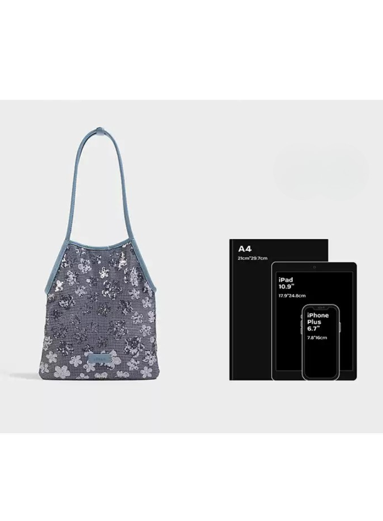 「Broken Light Picks Up Dreams」キラキラ光るスパンコールショルダーバッグ