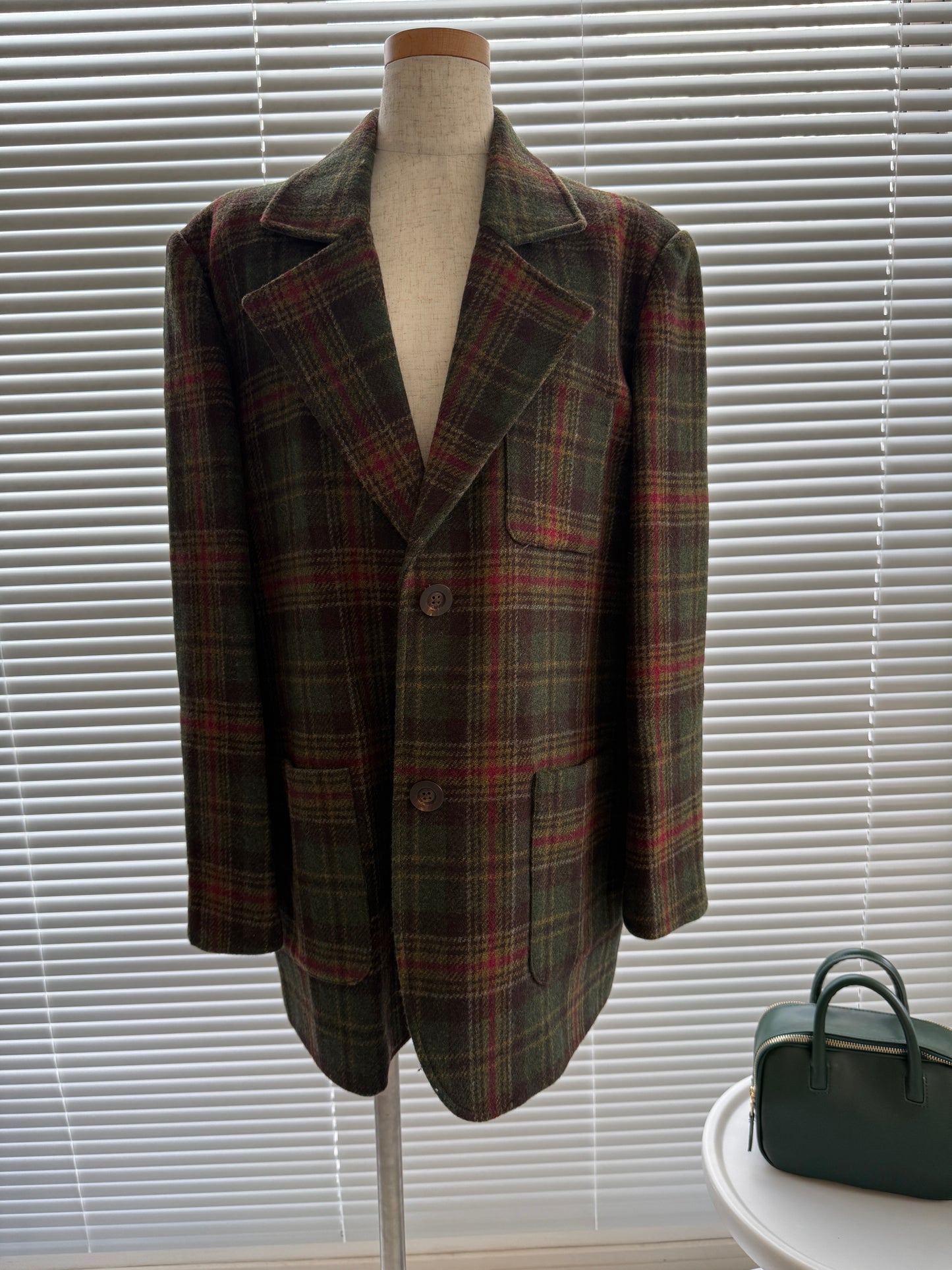 ヘリテージチェック ウールブレザー