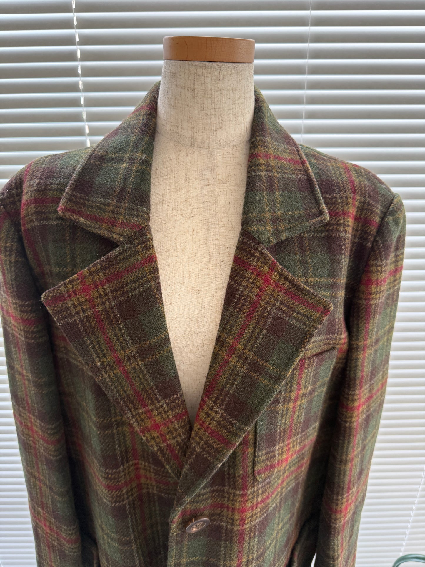 ヘリテージチェック ウールブレザー