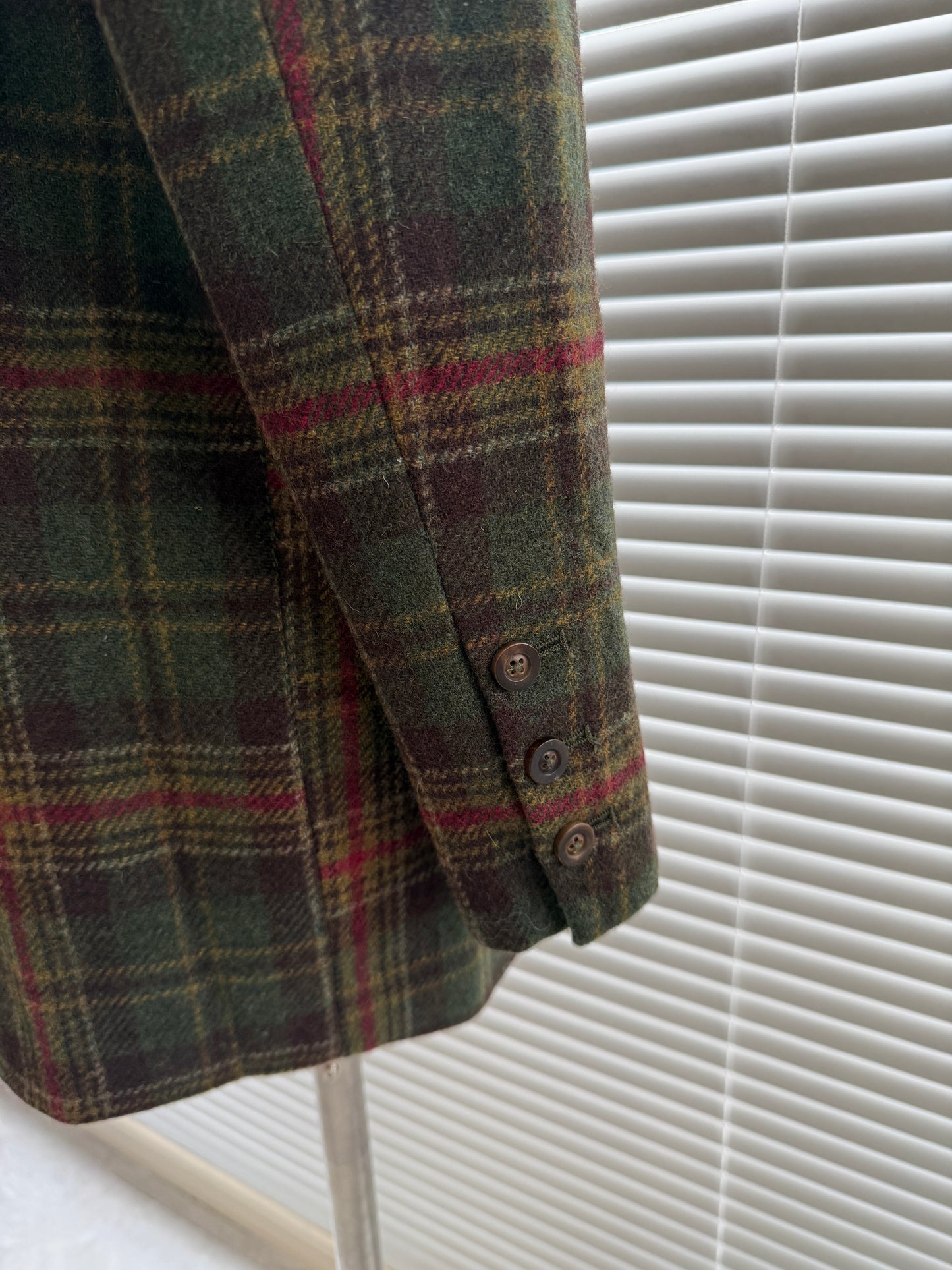 ヘリテージチェック ウールブレザー