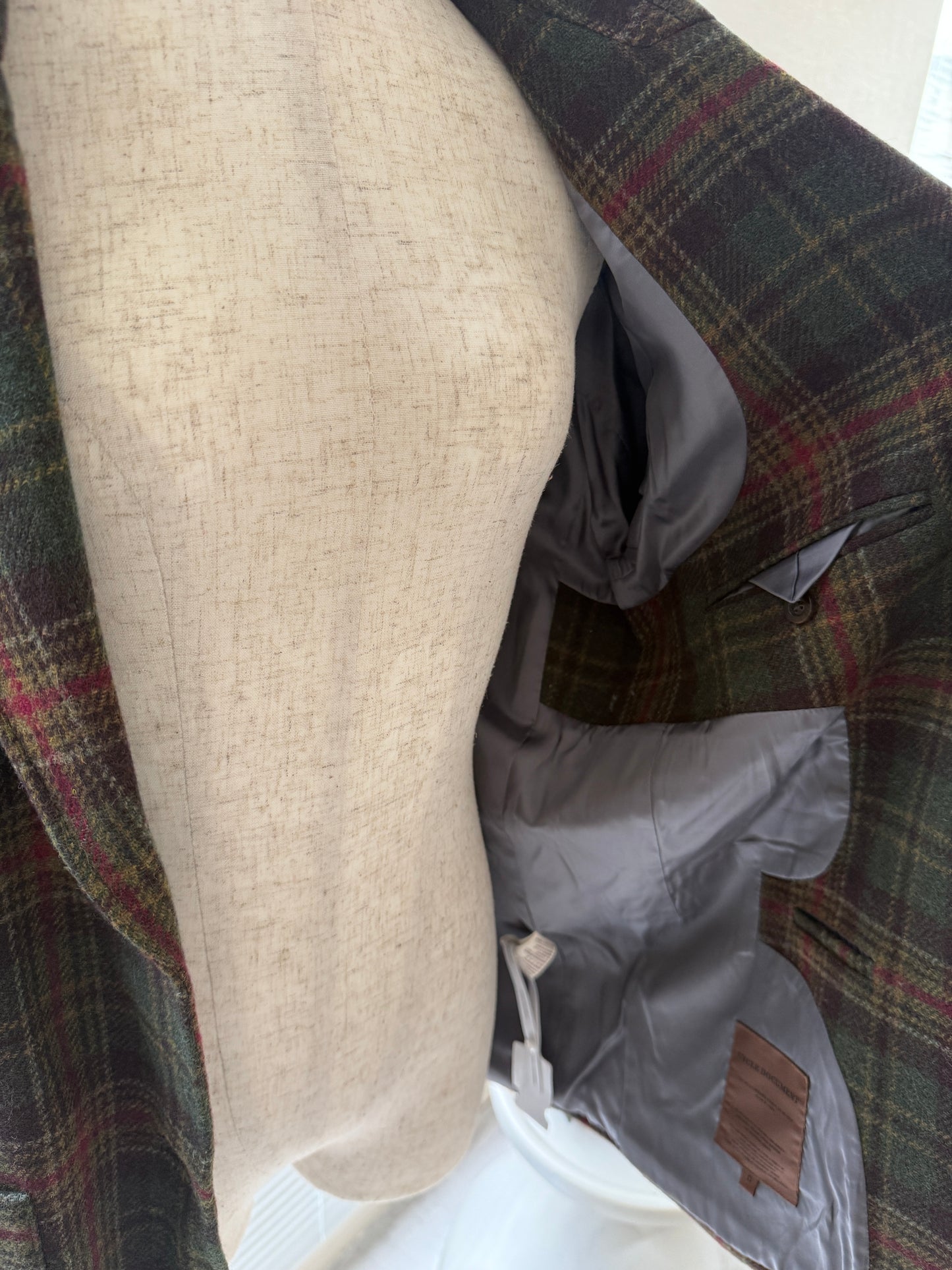 ヘリテージチェック ウールブレザー