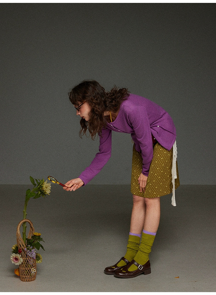 水玉Aラインスカート