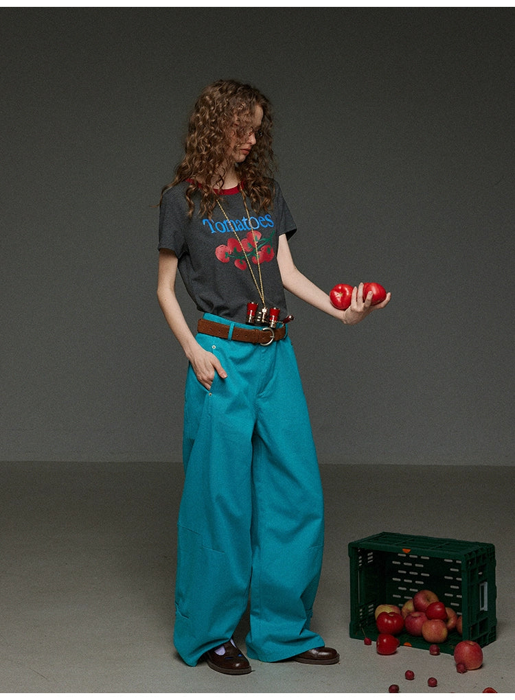 トマトプリント ロゴTシャツ