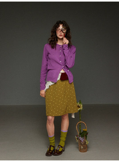 水玉Aラインスカート