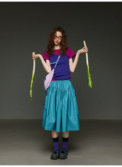 リブノースリーブタンクトップ