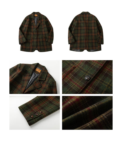 ヘリテージチェック ウールブレザー