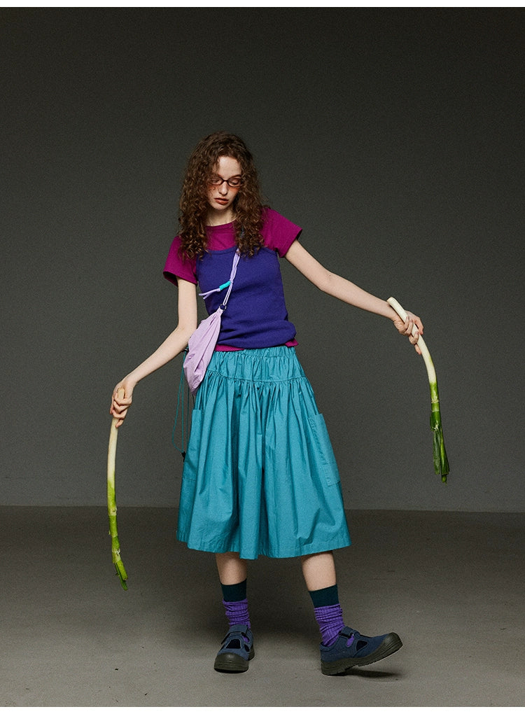 リブノースリーブタンクトップ