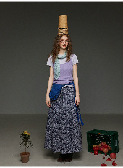 ドーパミン トリコロール ピット ストライプ ニットベスト