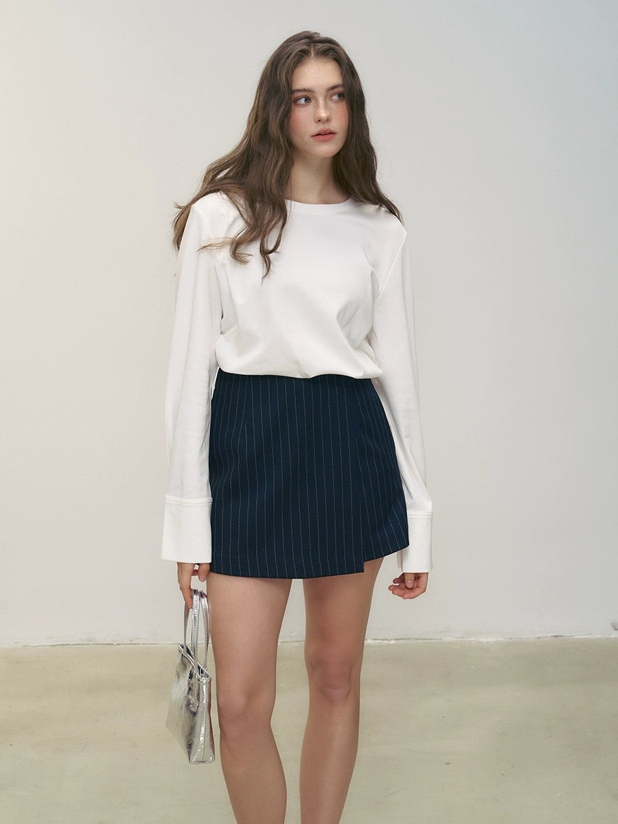 ヴィンテージネイビー・ピンストライプセットアップ（ジャケット＆スカート）