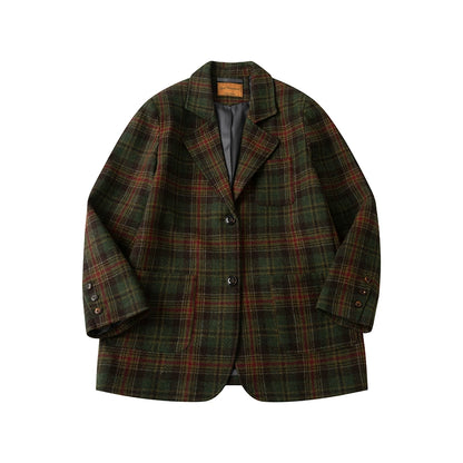 ヘリテージチェック ウールブレザー