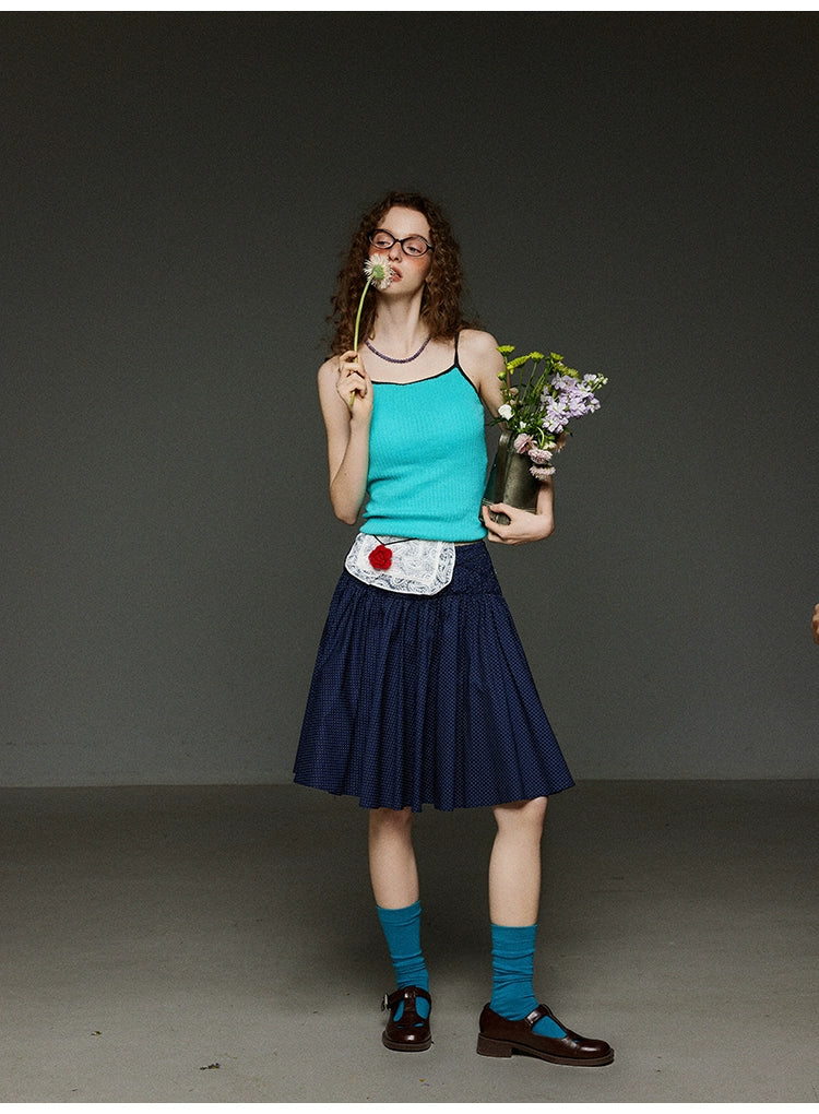 ヴィンテージ配色 スリムキャミソール