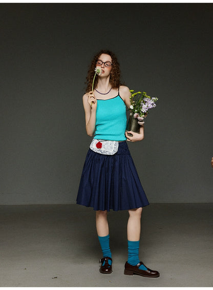 ヴィンテージ配色 スリムキャミソール