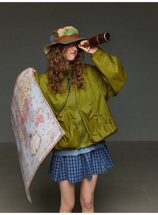 UPF50 +日焼け止めジッパー