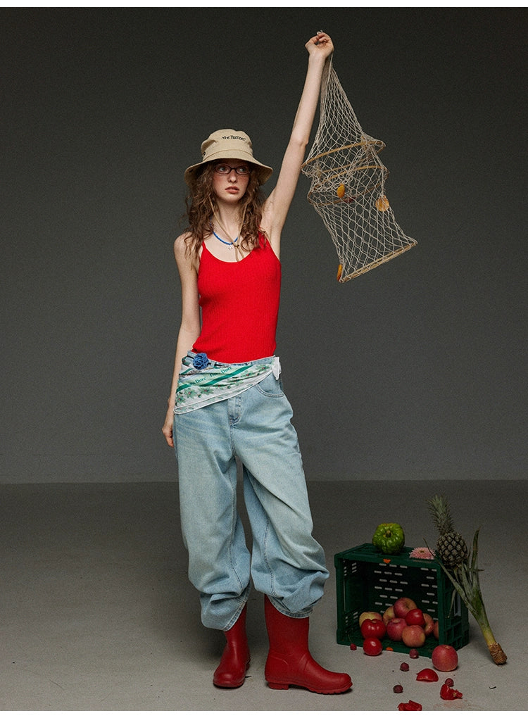 ドーパミン トリコロール ピット ストライプ ニットベスト