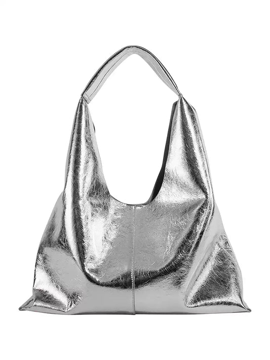 【本革・撥水】レザートライアングルトートバッグ