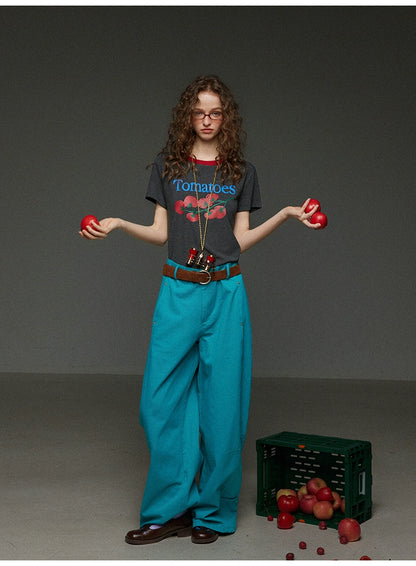 トマトプリント ロゴTシャツ