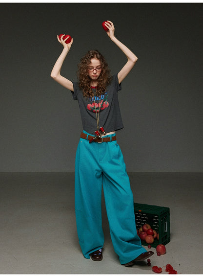 トマトプリント ロゴTシャツ