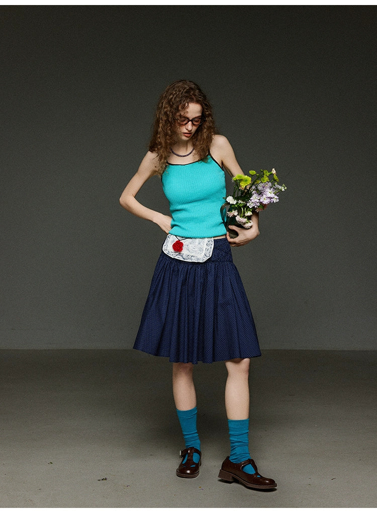 ヴィンテージ配色 スリムキャミソール