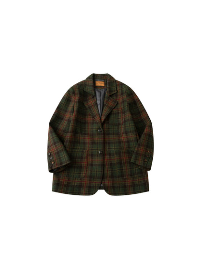 ヘリテージチェック ウールブレザー