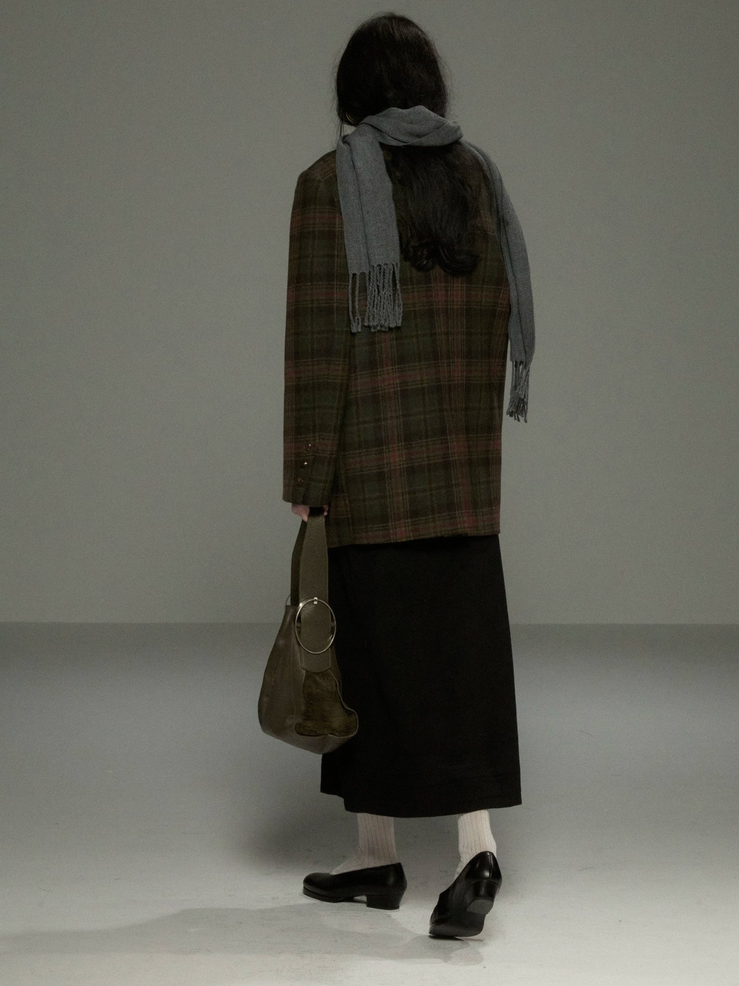 ヘリテージチェック ウールブレザー